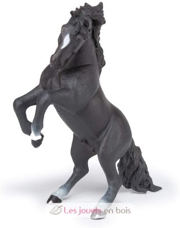Figura del caballo rampante negro PA51522-2923 Papo 4