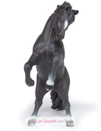 Figura del caballo rampante negro PA51522-2923 Papo 3