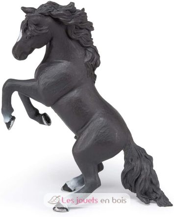 Figura del caballo rampante negro PA51522-2923 Papo 2