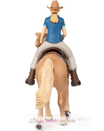 Figura del caballo occidental y su jinete PA-51566 Papo 6