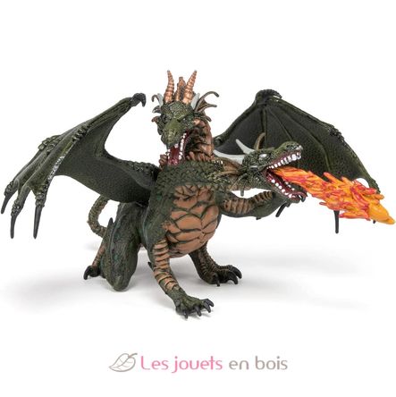 Figura de dragón de dos cabezas PA36019 Papo 3