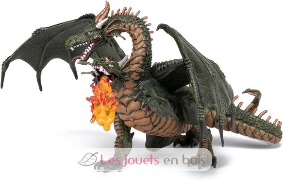 Figura de dragón de dos cabezas PA36019 Papo 5