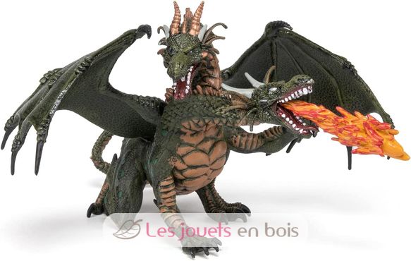 Figura de dragón de dos cabezas PA36019 Papo 3