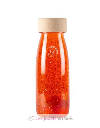 Botella sensorial naranja flotante PB47636 Petit Boum 1