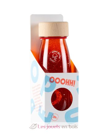 Botella sensorial naranja flotante PB47636 Petit Boum 2