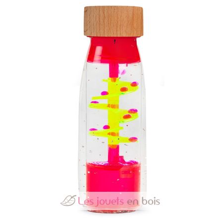 Botella sensorial Move Espiral rosa PB85780 Petit Boum 1