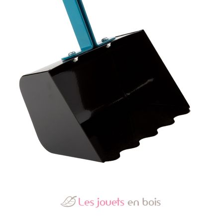 Excavadora de metal con ruedas azul LE12798 Small Foot company 8