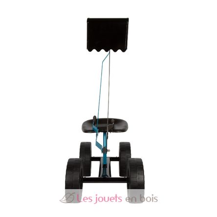 Excavadora de metal con ruedas azul LE12798 Small Foot company 9