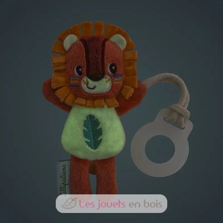 Portachupetes que brilla en la oscuridad Jack el león LL83591 Lilliputiens 2