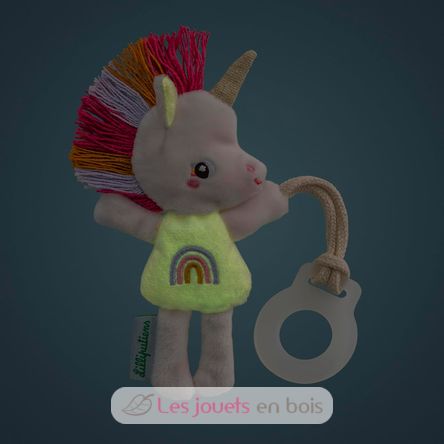 Portachupetes que brilla en la oscuridad Lena la unicornio LL83594 Lilliputiens 3