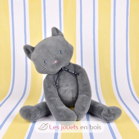 Peluche Gato Méloé 37 cm - Gris MA0261 Maïlou Tradition 2