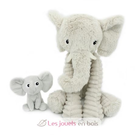 Mamá elefante de peluche y su bebé DE72804 Les Déglingos 1