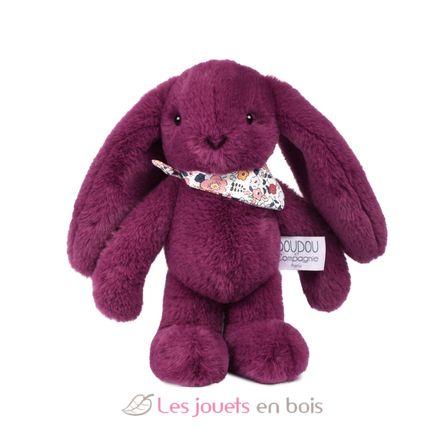 Peluche Conejo Fleurette ciruela 25 cm DC4704 Doudou et Compagnie 2