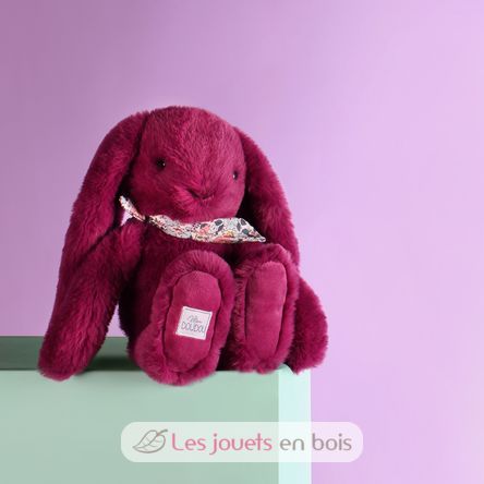 Peluche Conejo Fleurette ciruela 25 cm DC4704 Doudou et Compagnie 5