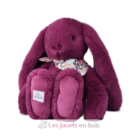 Peluche Conejo Fleurette ciruela 35 cm DC4705 Doudou et Compagnie 1