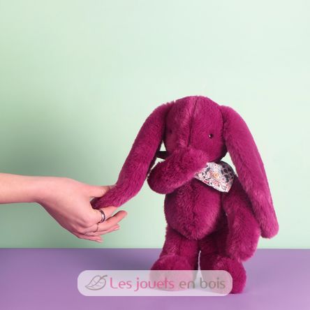 Peluche Conejo Fleurette ciruela 35 cm DC4705 Doudou et Compagnie 5