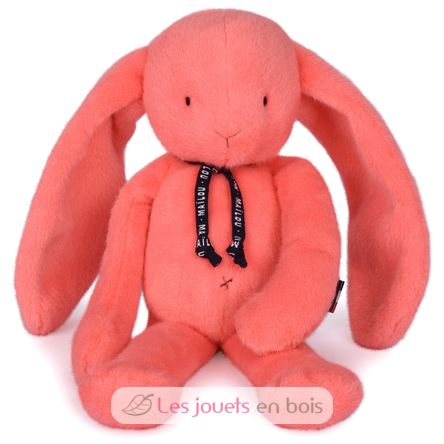 Peluche Conejo Méloé 37 cm - Coral Ácido MA0332 Maïlou Tradition 1