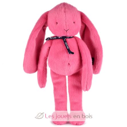 Peluche Conejo Méloé 37 cm - Chicle rosa MA0295 Maïlou Tradition 3