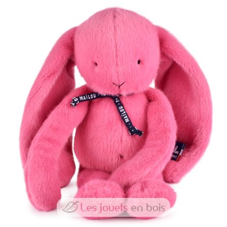 Peluche Conejo Méloé 37 cm - Chicle rosa MA0295 Maïlou Tradition 1