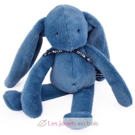 Peluche Conejo Méloé 37 cm - Azul oscuro MA0037 Maïlou Tradition 1