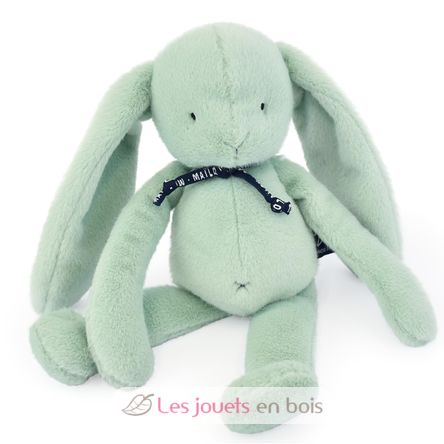 Peluche Conejo Méloé 37 cm - Verde salvia MA0035 Maïlou Tradition 1