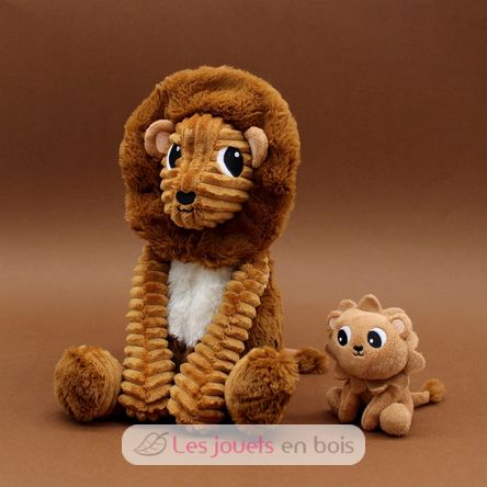 Papá león de peluche y su bebé DE76210 Les Déglingos 8