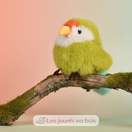 Peluche pájaro Periquito verde 15 cm HO3442 Histoire d'Ours 4
