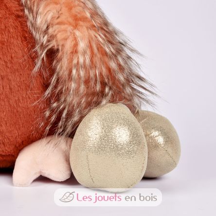 Peluche gallina con huevos dorados 28 cm HO3447 Histoire d'Ours 4