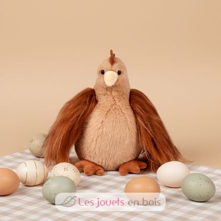 Peluche Gallina marrón rojizo 20 cm HO3444 Histoire d'Ours 4