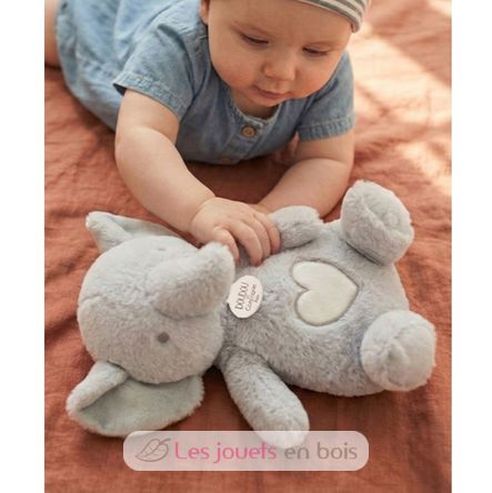 Elefante de peluche que respira DC4683 Doudou et Compagnie 3