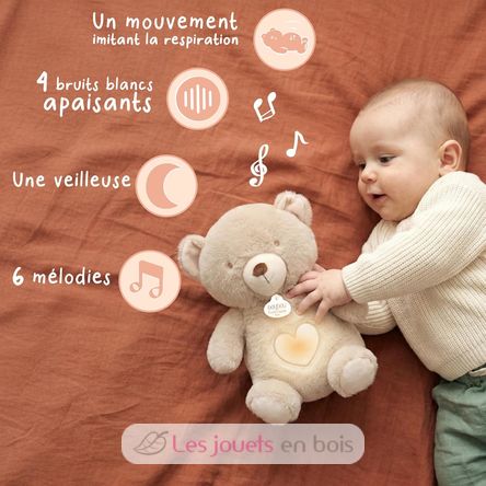 Oso de peluche que respira DC4684 Doudou et Compagnie 4