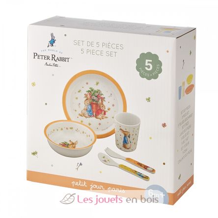 Vajilla 5 piezas Peter Rabbit naranja PJ-BP701T Petit Jour 3