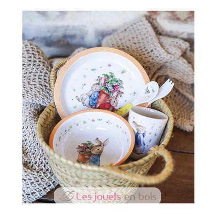 Vajilla 5 piezas Peter Rabbit naranja PJ-BP701T Petit Jour 2