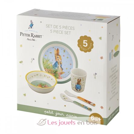 Vajilla 5 piezas Peter Rabbit verde PJ-BP701BT Petit Jour 3