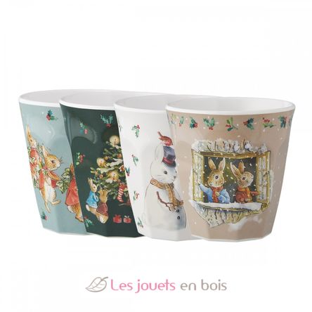 4 Vasos Peter Rabbit Navidad PJ-BP711NAS Petit Jour 2