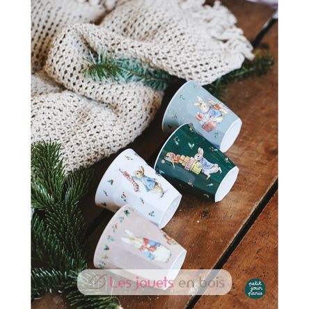 4 Vasos Peter Rabbit Navidad PJ-BP711NAS Petit Jour 3