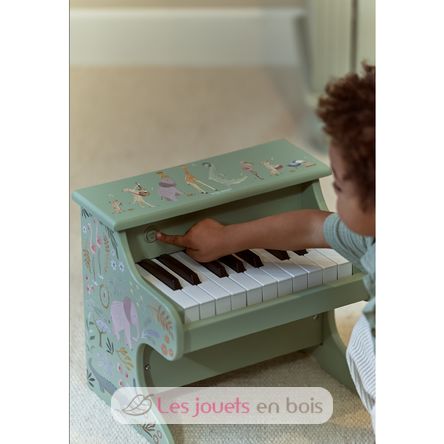 Piano de madera verde Safari Friends LD7476 Little Dutch 3