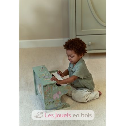 Piano de madera verde Safari Friends LD7476 Little Dutch 4