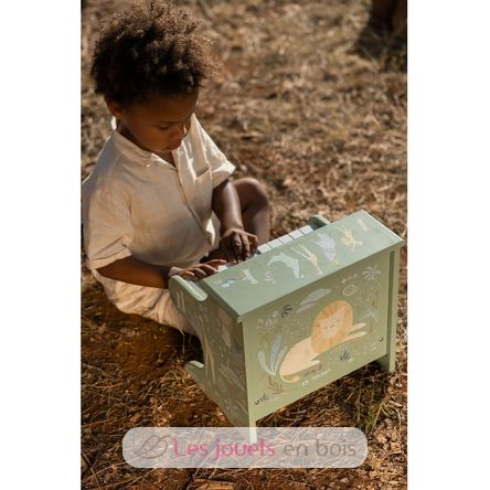 Piano de madera verde Safari Friends LD7476 Little Dutch 5