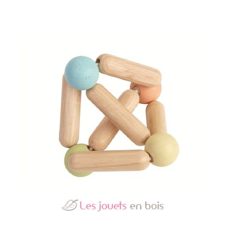 Sonajero triangular en color pastel PT5256 Plan Toys 4