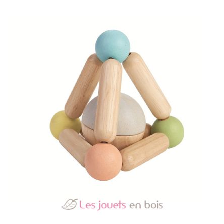 Sonajero triangular en color pastel PT5256 Plan Toys 1