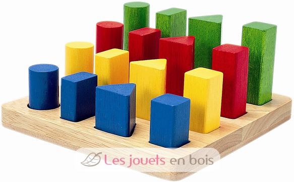 Bandeja de 4 formas geométricas PT5125 Plan Toys 1