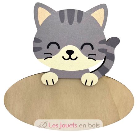 Placa de puerta personalizada Gato VI-PLP18 Vintiun 1