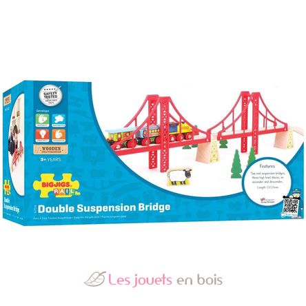 Puente colgante doble BJT136 Bigjigs Toys 3
