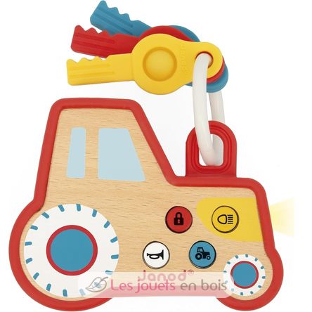 Llavero tractor con sonido y luz J03331 Janod 4