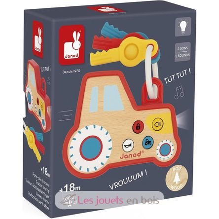Llavero tractor con sonido y luz J03331 Janod 6
