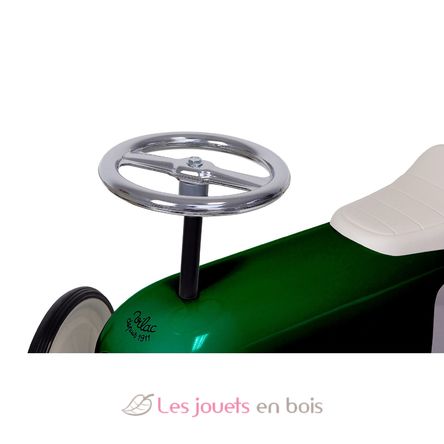 Coche de carreras correpasillos de metal verde V1055 Vilac 3