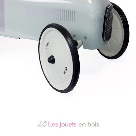 Coche de carreras correpasillos de metal verde salvia V1057 Vilac 5