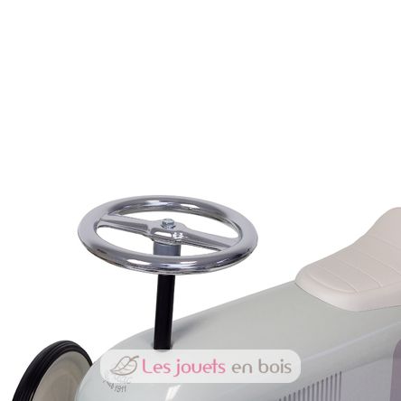 Coche de carreras correpasillos de metal verde salvia V1057 Vilac 6