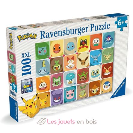 Puzzle Caras de Pokemon 100p XXL RAV12004320 Ravensburger 1